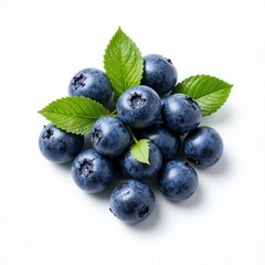 Fototapeta premium Floating Blueberries