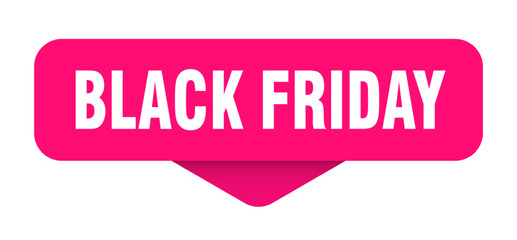 black friday sticker. black friday sign on transparent background