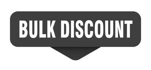 bulk discount sticker. bulk discount sign on transparent background