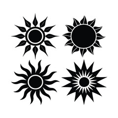 set of sun icons