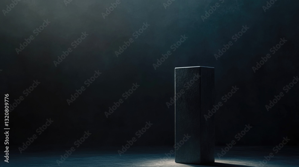 Poster A mysterious object stands tall in a dimly lit room, creating an air of suspense and intrigue