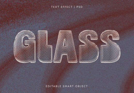 Vintage Bubble Glass Text Effect