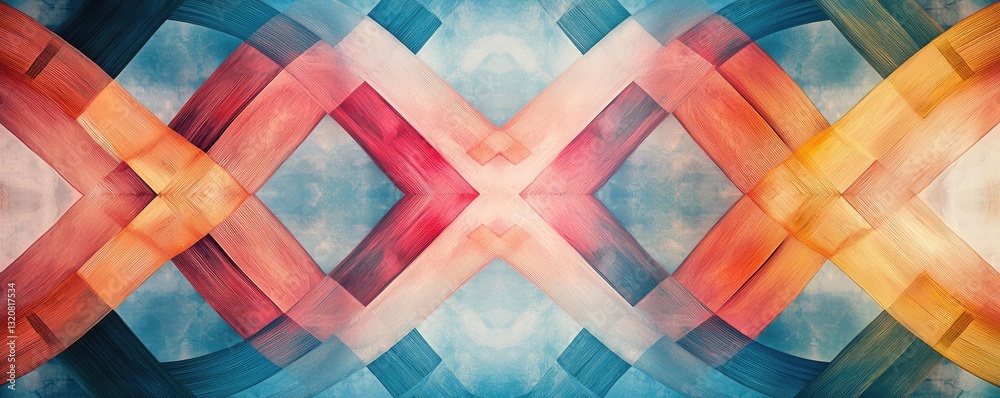 Poster geometric shapes illustration abstract background idea. abstract pattern with vibrant colors creatin