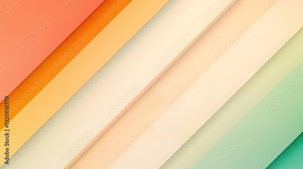 Aufkleber Geometric shapes illustration abstract background idea. Abstract colorful background with layered geometric shapes and smooth gradients.