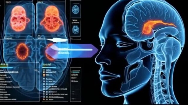 human brain researching of neaural activity in the Brain
