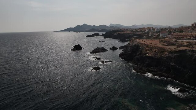 Faro del Cabo de Palos en Cartagena, Murcia, Espa&ntilde;a