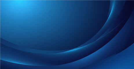 A captivating modern abstract design featuring a gradient background transitioning from deep navy blue to lighter shades of blue.