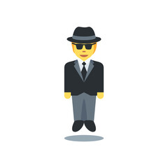 Levitating Man in Suit