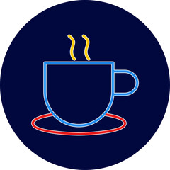 Unique Hot Coffee Vector Icon