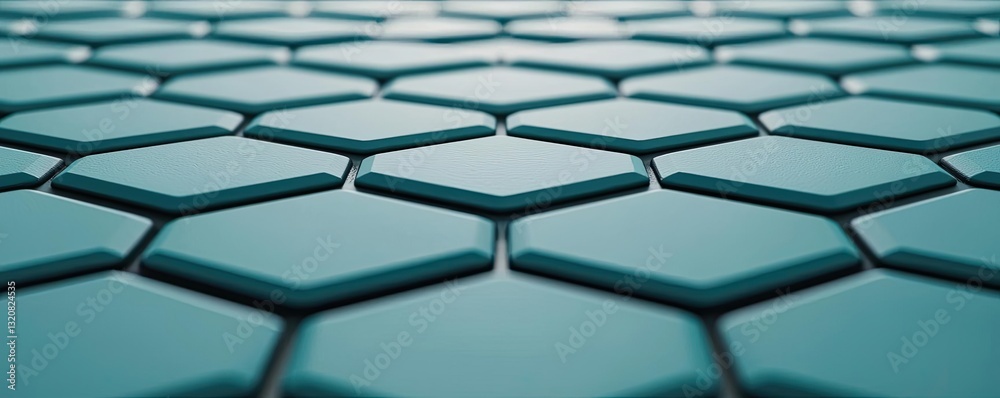 Aufkleber Geometric shapes illustration abstract background idea. Close-up of a modern hexagonal pattern, showcasing texture and geometric design.