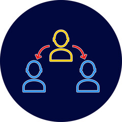 Connected Profiles Vector Icon