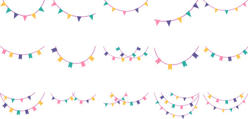 Fototapeta premium Colorful Party Bunting