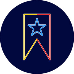 Unique Bookmarking Services Vector Icon