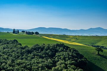 Obraz premium Panorama in val d'Orcia 