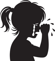 Child crying vector illustration