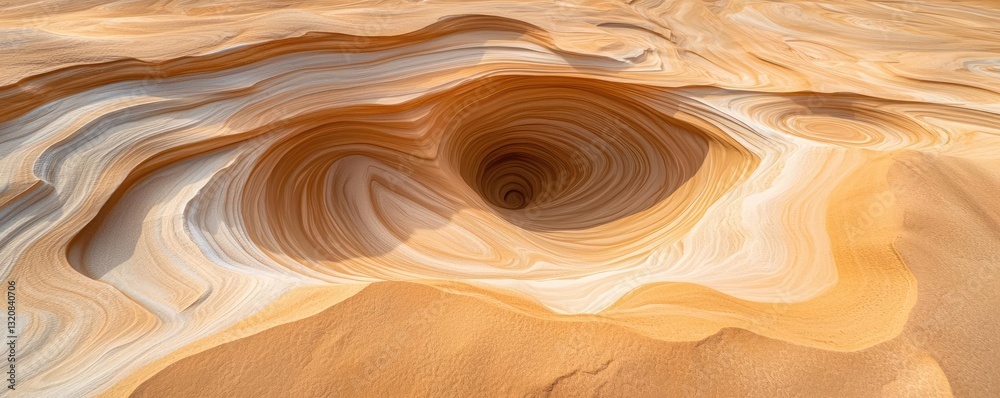 Aufkleber aerial landscape abstract background idea. a mesmerizing natural formation with swirling sand patter