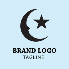 Obraz premium eid moon logo