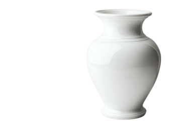 Elegant White Porcelain Vase for Home Decor
