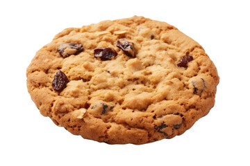  Cookie Close-Up. White or PNG Transparent Background.