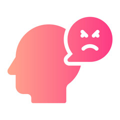 anger gradient icon