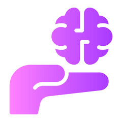 brain gradient icon