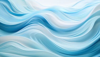 Fototapeta premium Abstract background. Subtle background with gentle water waves in pastel shades of blue and white – serene, calming, and elegant. 