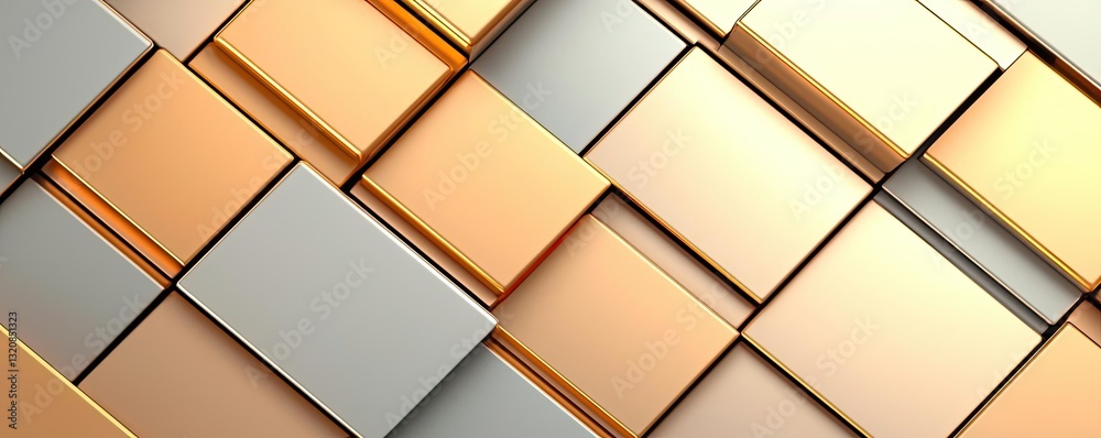 Poster abstract art background concept. a contemporary design featuring interlocking metallic shapes in war