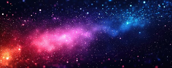 Obraz premium Abstract art background concept. A stunning cosmic landscape showcasing vibrant stars and colorful nebulas.