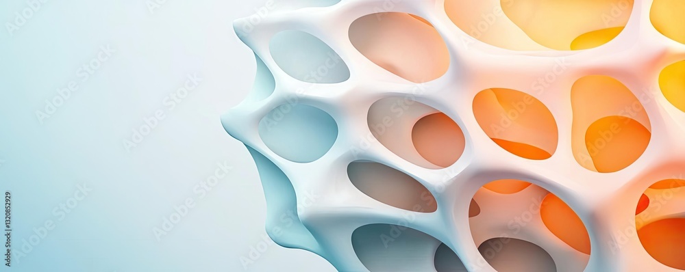 Aufkleber abstract art background concept. abstract design featuring soft colors and organic shapes for creati