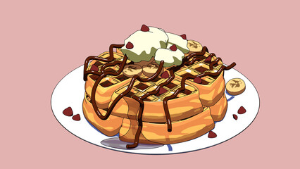 Viennese waffles