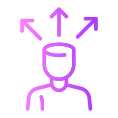 extrovert gradient icon