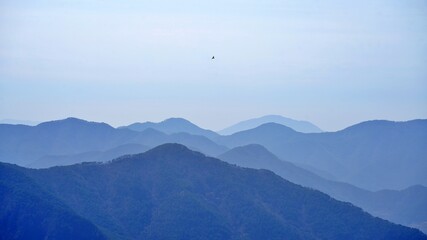 Beautiful mountain scenery of Korea