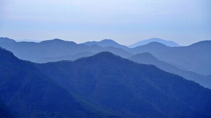 Beautiful mountain scenery of Korea