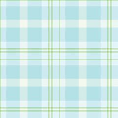Spring Muted Mint Green & Light Ice Blue Seamless Checks Background