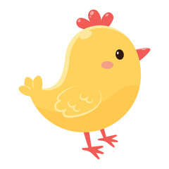 Cute chick. Vector illustration in flat style