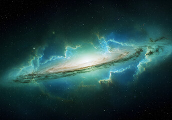 Obraz premium Colorful Spiral Nebula