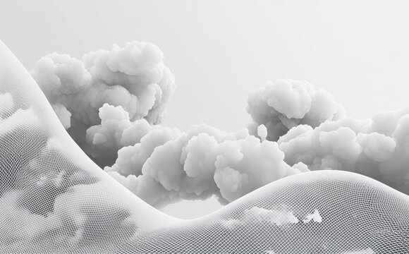 The image features a detailed abstract shape rendered in 3D, with a futuristic background that exudes dynamism