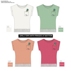 GIRLS TOPS WITH FRINGES 