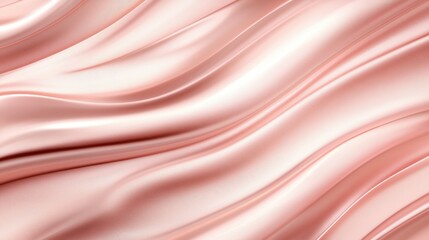 Obraz premium Delicate pink cosmetic lotion or serum texture, softly blended with a radiant finish, perfect for luxury beauty and wellness branding