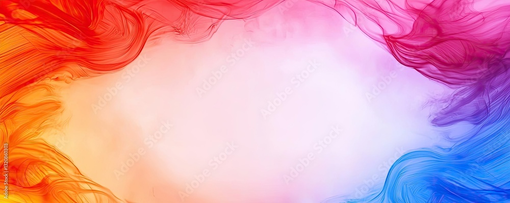 Poster abstract art background concept. vibrant colorful smoke swirls create a dynamic and artistic backgro