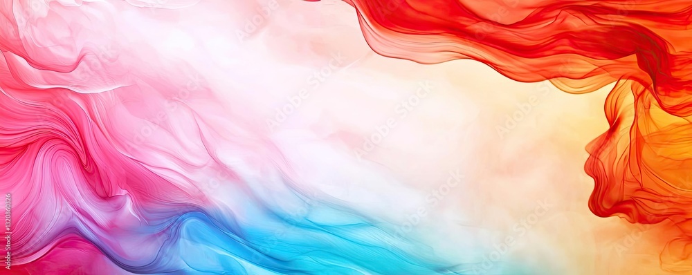 Poster abstract art background concept. vibrant abstract background featuring colorful flowing shapes and t