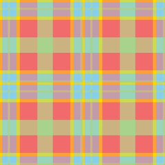 Neon Sunflower Yellow and Soft Light Blue Seamless Checks Background