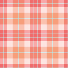Spring Seamless Checks featuring Vivid Coral Pink and Pastel Pale Sky Blue Background