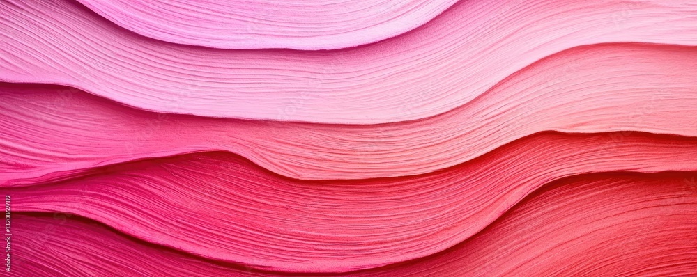 Poster Digital watercolor painting abstract background idea. Vibrant pink waves create a mesmerizing abstract background for creativity.
