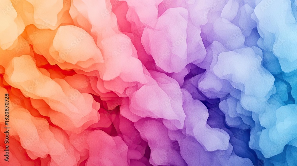 Poster Minimalist graphic design abstract background concept. Vibrant abstract background with colorful fluid shapes and smooth gradients.