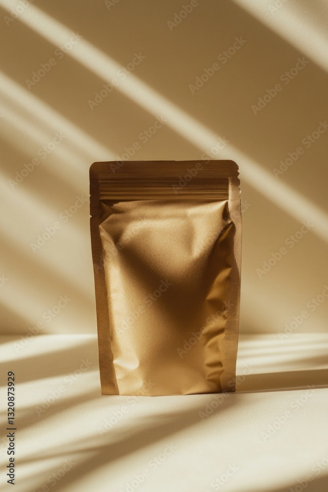 Aufkleber a single serving of coffee sits on a table, ready to be brewed