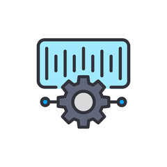 AI voice generator colored icons, minimalist vector illustration ,simple transparent graphic element .Isolated on white background