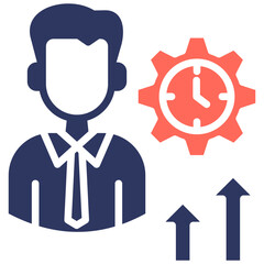 Process Optimization glyph color icon