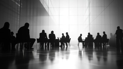 Executives engage in a strategic business meeting, sharing insights and discussing future goals and opportunities.