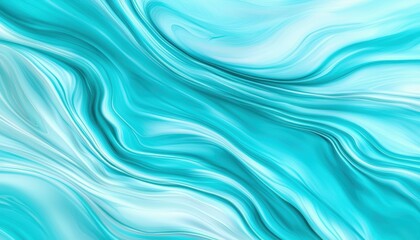 Fototapeta premium Elegant liquid flow in pastel blue tones, smooth and reflective surface creating a calming and luxurious abstract background